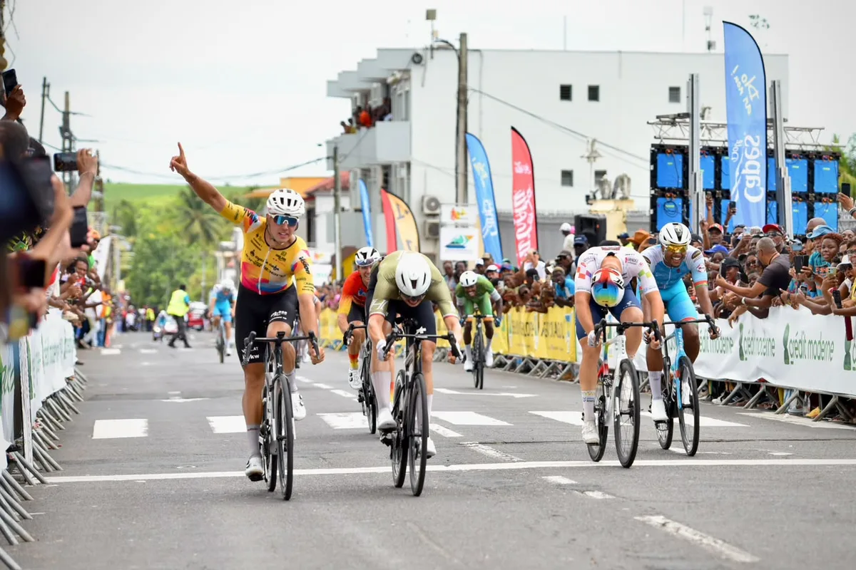 Arrivée de l'étape 4 à Lamentin, Tour de Guadeloupe 2026