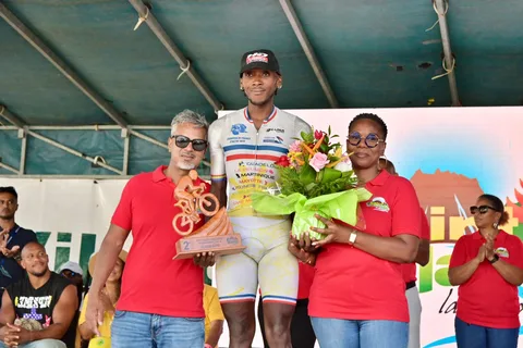Étape 9, Pointe-à-Pitre — Saint-Claude : sur le podium.