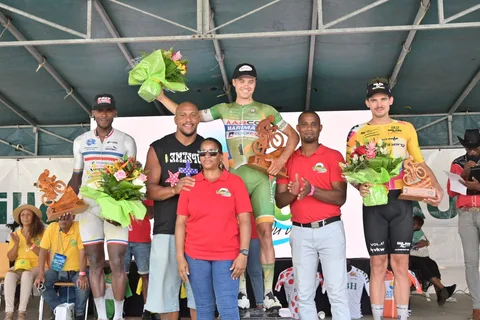 Étape 9, Pointe-à-Pitre — Saint-Claude : sur le podium.