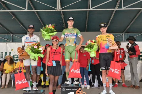 Étape 9, Pointe-à-Pitre — Saint-Claude : sur le podium.