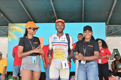 Étape 9, Pointe-à-Pitre — Saint-Claude : sur le podium.